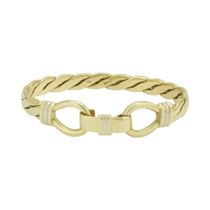 9ct Yellow Gold Double Loop Bangle