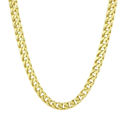 9ct Yellow Gold Franco Chain 24.5" 5mm