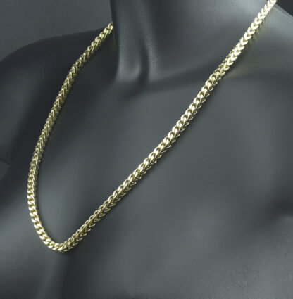 9ct Yellow Gold Franco Chain 24.5" 5mm - Image 2