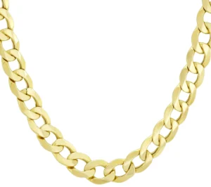 9ct Yellow Gold Curb Chain 22&#8243; 9.5mm