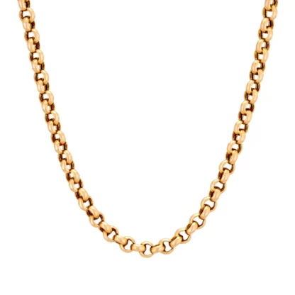 9ct Rose Gold Belcher Chain 23.5" 5mm