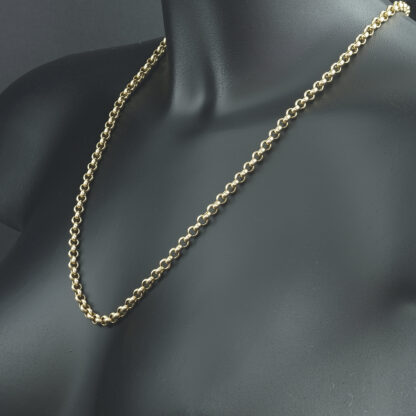 9ct Rose Gold Belcher Chain 23.5" 5mm - Image 2