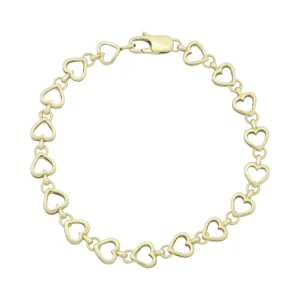 9ct Yellow Gold Fancy Link Bracelet 7.5&#8243; 7mm