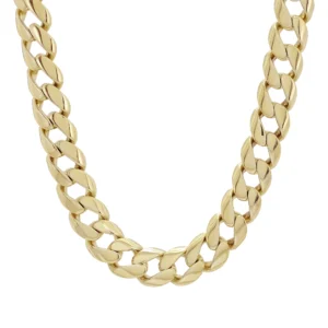 9ct Yellow Gold Cuban Chain 31″ 11.5mm