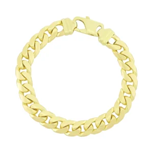 9ct Yellow Gold Curb Bracelet 8.5&#8243; 10mm