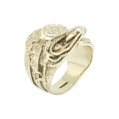 9ct Yellow Gold Saddle Ring