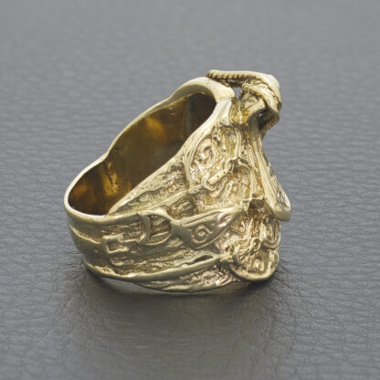 9ct Yellow Gold Saddle Ring - Image 2