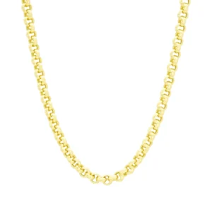 9ct Yellow Gold Belcher Chain 20″ 5mm