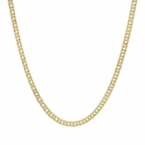 9ct Yellow Gold Double Curb Chain 17.5″ 3.5mm