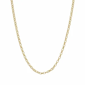 9ct Yellow Gold Belcher Chain 20″ 2mm