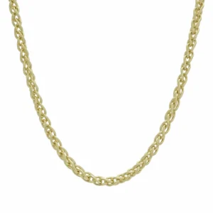 9ct Yellow Gold Spiga Chain 19&#8243; 4mm