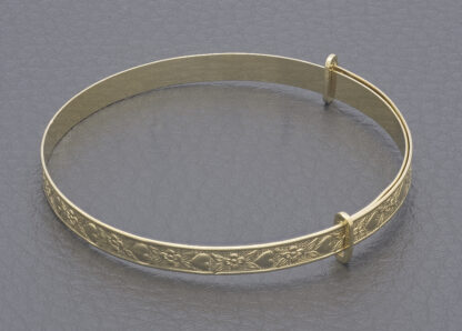 9ct Yellow Gold Expandable Bangle - Image 4