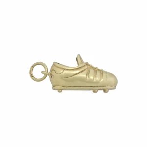 9ct Yellow Gold Football Boot Pendant