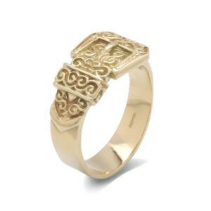 9ct Yellow Gold Buckle Ring