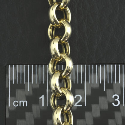 9ct Yellow Gold Belcher Chain 25″ 7mm - Image 3