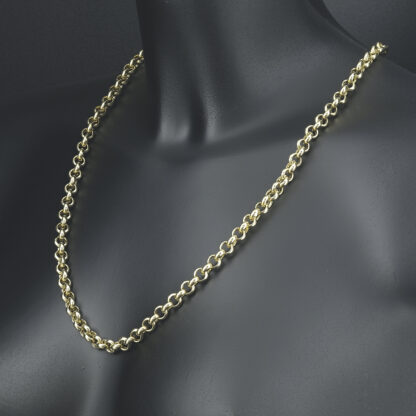 9ct Yellow Gold Belcher Chain 25″ 7mm - Image 5