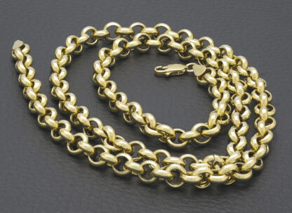 9ct Yellow Gold Belcher Chain 25″ 7mm - Image 4