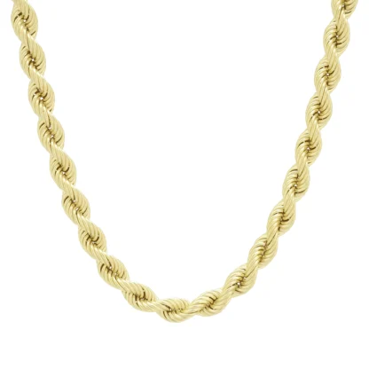 9ct Yellow Gold Rope Chain 20″ 6mm