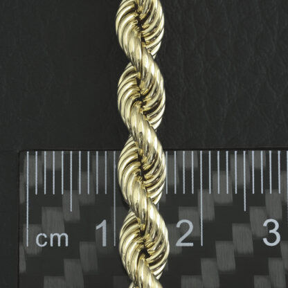 9ct Yellow Gold Rope Chain 20″ 6mm - Image 5