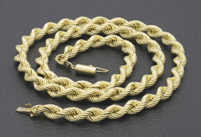 9ct Yellow Gold Rope Chain 20″ 6mm - Image 2