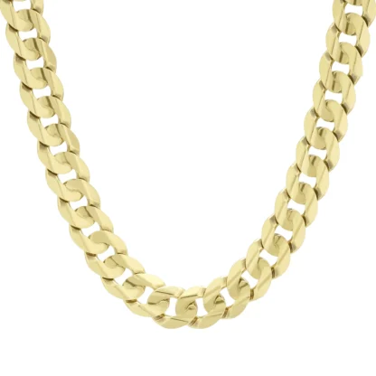 9ct Yellow Gold Curb Chain 20.5″ 10mm