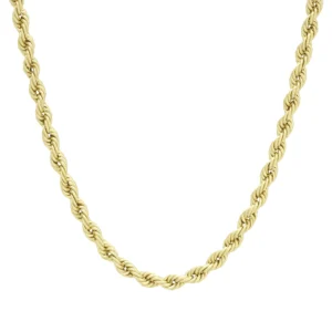 9ct Yellow Gold Rope Chain 20″ 4mm