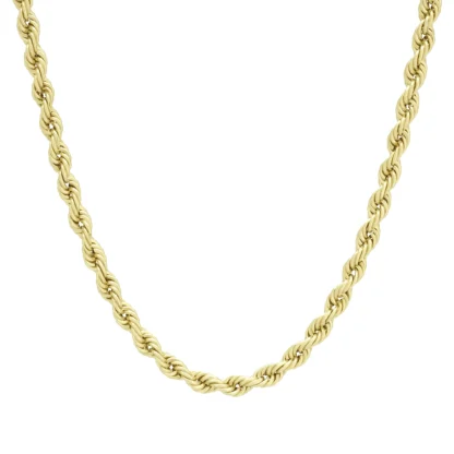 9ct Yellow Gold Rope Chain 20″ 4mm