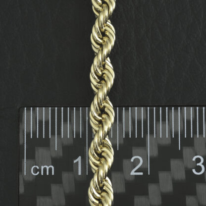 9ct Yellow Gold Rope Chain 20″ 4mm - Image 5