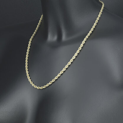 9ct Yellow Gold Rope Chain 20″ 4mm - Image 3