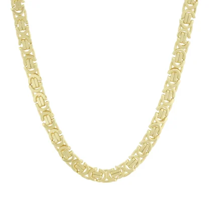 9ct Yellow Gold Byzantine Chain 18″ 5.5mm