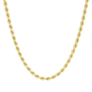 9ct Yellow Gold Rope Chain 24″ 3mm