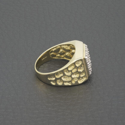 9ct Yellow Gold 0.50ct Diamond Signet Ring - Image 3