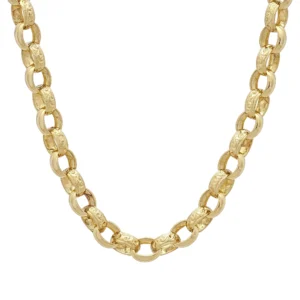 9ct Yellow Gold Belcher Chain 22&#8243; 8.5mm