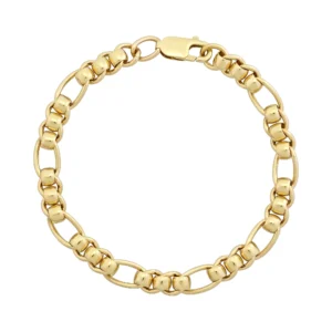 9ct Yellow Gold Roller Ball Bracelet 8.5&#8243; 7.5mm