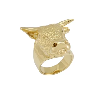 9ct Yellow Gold Bull Ring