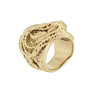 9ct Yellow Gold Saddle Ring