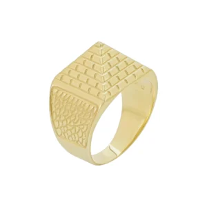 9ct Yellow Gold Pyramid Ring