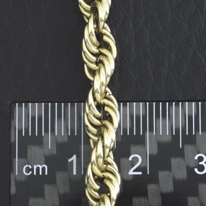 9ct Yellow Gold Rope Chain 27.5" 5.5mm - Image 2