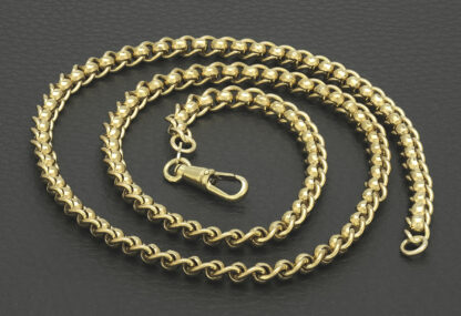 9ct Yellow Gold Rollerball Chain 22.5" 5.5mm - Image 2