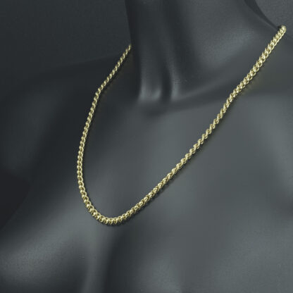 9ct Yellow Gold Rollerball Chain 22.5" 5.5mm - Image 4