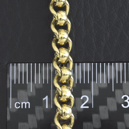 9ct Yellow Gold Rollerball Chain 22.5" 5.5mm - Image 5