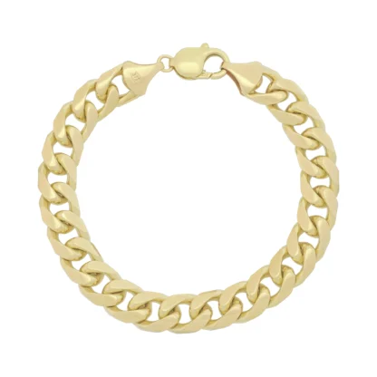 9ct Yellow Gold Curb Bracelet 8.5" 10mm