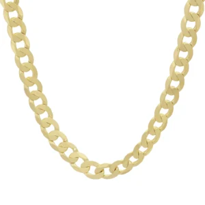 9ct Yellow Gold Curb Chain 20&#8243; 8mm