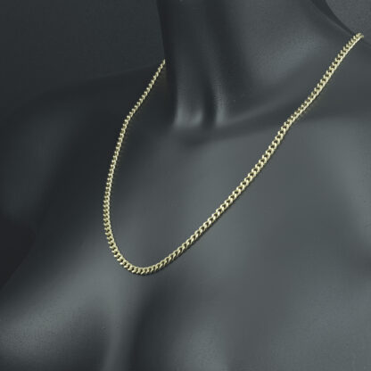 9ct Yellow Gold Curb Chain 22" 4mm - Image 4