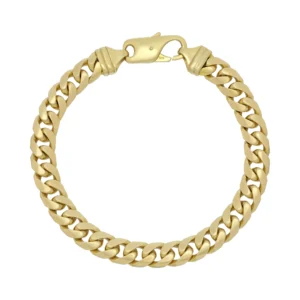 9ct Yellow Gold Curb Bracelet 8.5&#8243; 8mm