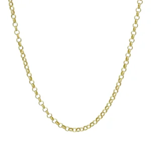 9ct Yellow Gold Belcher Chain 25&#8243; 3mm