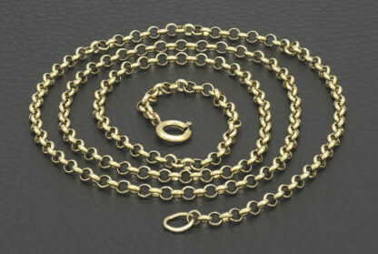 9ct Yellow Gold Belcher Chain 25" 3mm - Image 2