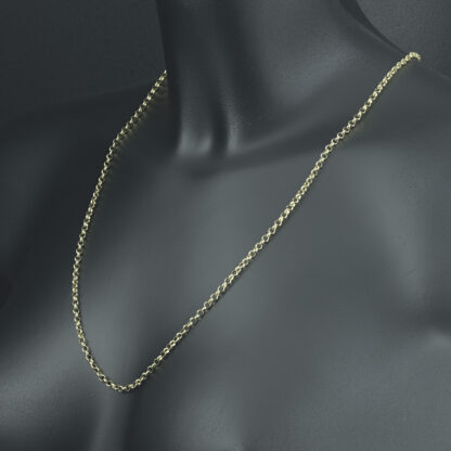 9ct Yellow Gold Belcher Chain 25" 3mm - Image 4