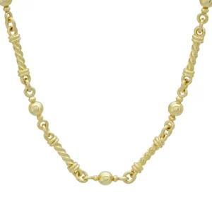 9ct Yellow Gold Fancy Link Chain 20&#8243; 5.5mm