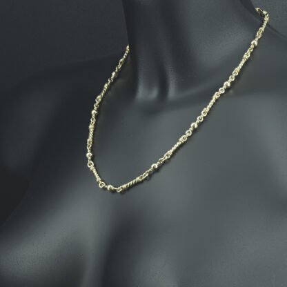 9ct Yellow Gold Fancy Link Chain 20" 5.5mm - Image 4